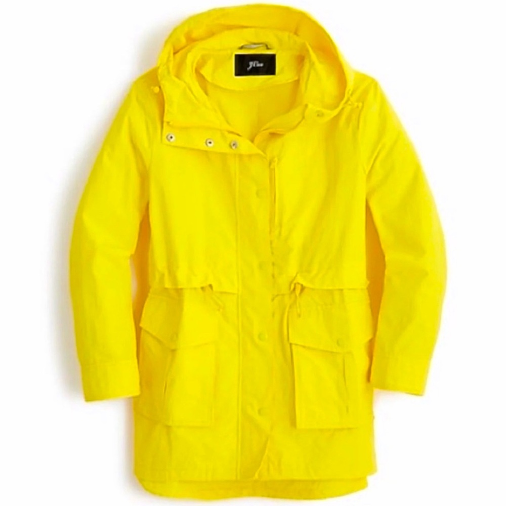 NWT J Crew Perfect Rain Jacket Size S